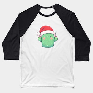 Cute Christmas Cactus Baseball T-Shirt